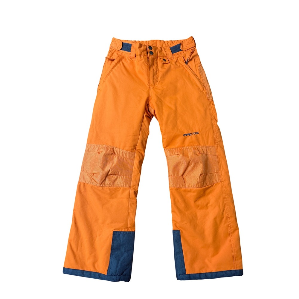 Arctix Snow Pants Kids Orange Insulated Winter Ski Trousers SIZE Medium M